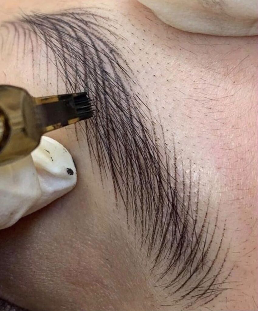 Alis dengan guratan halus menyerupai helai rambut